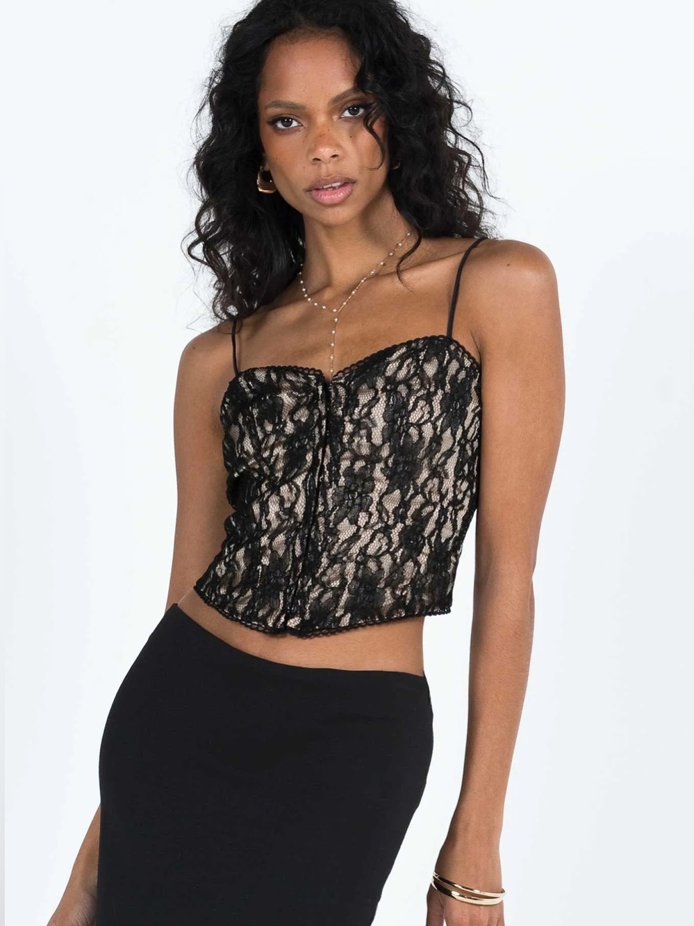 Princess Polly Giorgi Lace Corset Tank